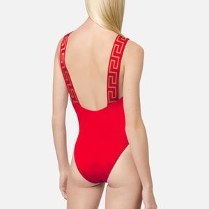 Brand New Red Versace One Piece Swimsuit